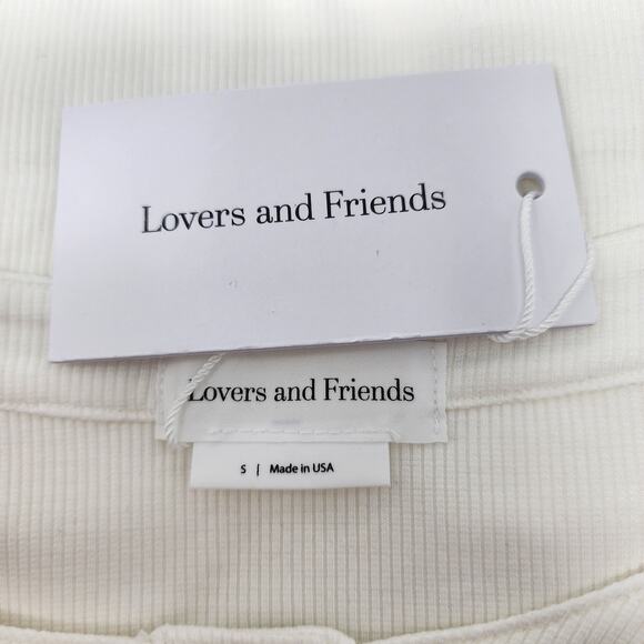 Lovers + Friends Ruched Flora Short Sleeve Mini Dress In White Size Small - Picture 3 of 5